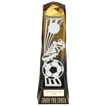 Shard Football Thank You Coach Football Trophy | Gold to Black | 230mm | G7
