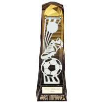 Shard Football Most Improved Football Trophy | Gold to Black | 230mm | G7