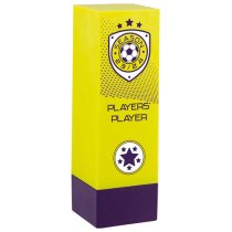 Prodigy Tower Players Player Football Trophy | Yellow & Purple | 160mm | G23