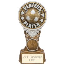 Ikon Tower Players Player Football Trophy | Antique Silver & Gold | 150mm | G24