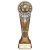 Ikon Tower Top Goal Scorer Football Trophy | Antique Silver & Gold | 225mm | G24 - PA24150E