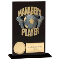 Euphoria Hero Managers Player Football Trophy | Jet Black | 125mm |