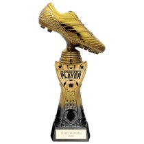 Fusion Viper Boot Managers Player Football Trophy | Black & Gold | 255mm | G7