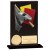 Hero Referee Glass Trophy | Jet Black | 125mm - CR24296A
