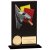 Hero Referee Glass Trophy  | Jet Black | 140mm - CR24296B