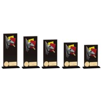 Hero Referee Glass Trophy | Jet Black | 140mm