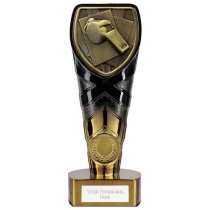 Fusion Cobra Referee Whistle Trophy | Black & Gold | 175mm | G7