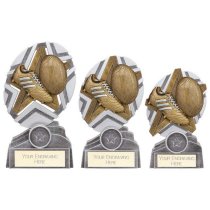 The Stars Rugby Plaque Trophy | Silver & Gold | 130mm | G9