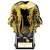Invincible Heavyweight Rugby Shirt Trophy | Gold and Carbon Black | 160mm |  - PA24619B