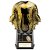 Invincible Heavyweight Rugby Shirt Trophy | Gold and Carbon Black | 220mm |  - PA24619D