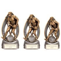 Havoc Rugby Trophy | Male | Antique Gold & Silver | 150mm | G7