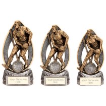 Havoc Rugby Trophy | Male | Antique Gold & Silver | 175mm | G25