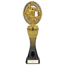 Maverick Heavyweight Rugby Trophy | Black & Gold | 230mm | G5