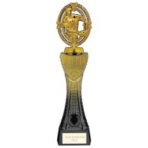 Maverick Heavyweight Rugby Trophy | Black & Gold | 290mm | G24