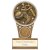 Ikon Tower Cricket Batsman Trophy | Antique Silver & Gold | 125mm | G9 - PA24158A