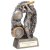 Blast Out Cricket Trophy | Female | Antique Silver | 130mm | G7 - RF24037A