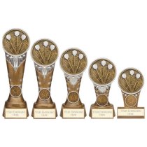 Ikon Tower Darts Trophy | Antique Silver & Gold | 200mm | G24