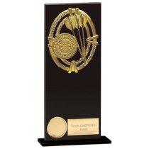 Maverick Fusion Darts Trophy | Black Glass | 200mm |