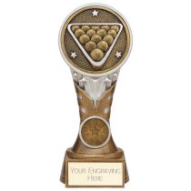 Ikon Tower Pool Trophy | Antique Silver & Gold | 175mm | G24