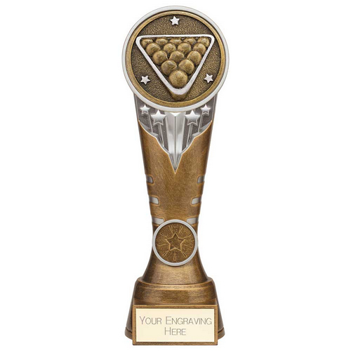 Ikon Tower Pool Trophy | Antique Silver & Gold | 225mm | G24