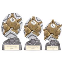 The Stars Pool Plaque Trophy | Silver & Gold | 130mm | G9
