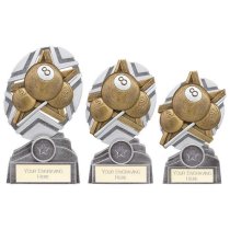 The Stars Pool Plaque Trophy | Silver & Gold | 130mm | G9