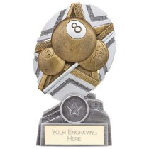 The Stars Pool Plaque Trophy | Silver & Gold | 150mm | G9