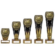 Fusion Cobra Lawn Bowls Trophy | Black & Gold | 110mm | G9