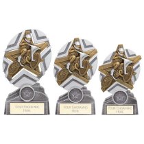 The Stars Motorcross Plaque Trophy | Silver & Gold | 130mm | G9