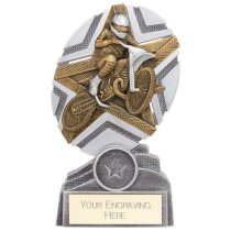 The Stars Motorcross Plaque Trophy | Silver & Gold | 150mm | G9