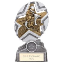 The Stars Motorcross Plaque Trophy | Silver & Gold | 170mm | G25
