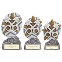 The Stars Motorsport Piston Plaque Trophy | Silver & Gold | 150mm | G9