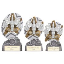 The Stars Motorsport Spark Plaque Trophy | Silver & Gold | 170mm | G25