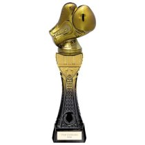 Fusion Viper Tower Boxing Glove Trophy | Black & Gold | 290mm | G24