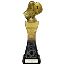 Fusion Viper Tower Boxing Glove Trophy | Black & Gold | 315mm | G25