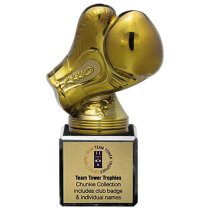 Fusion Viper Legend Boxing Glove Trophy | Black & Gold | 155mm | S7