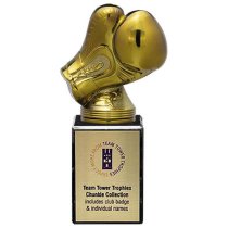 Fusion Viper Legend Boxing Glove Trophy | Black & Gold | 180mm | S7