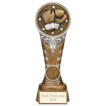 Ikon Tower Boxing Trophy | Antique Silver & Gold | 200mm | G24