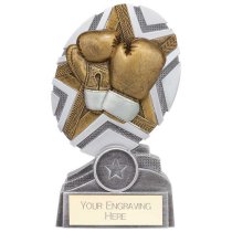 The Stars Boxing Plaque Trophy | Silver & Gold | 150mm | G9
