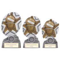 The Stars Netball Plaque Trophy | Silver & Gold | 130mm | G9