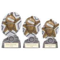 The Stars Netball Plaque Trophy | Silver & Gold | 170mm | G25