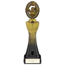 Maverick Heavyweight Netball Trophy | Black & Gold | 315mm | G25