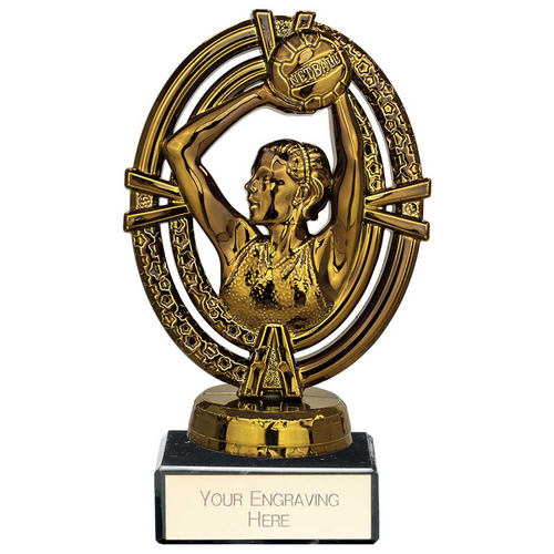 Maverick Legend Netball Trophy | Fusion Gold | 125mm | S7