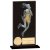 Euphoria Hero Glass Netball Trophy | Jet Black | 160mm |  - CR19189C
