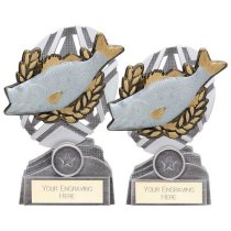 The Stars Fishing Plaque Trophy | Silver & Gold | 170mm | G25