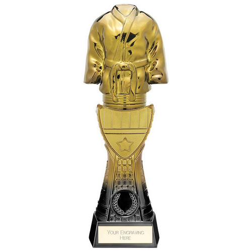 Fusion Viper Tower Martial Arts Trophy | Black & Gold | 260mm | G7