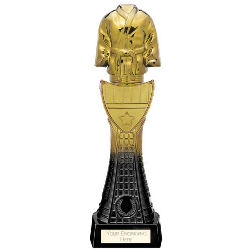 Fusion Viper Tower Martial Arts Trophy | Black & Gold | 325mm | G25