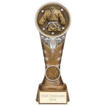 Ikon Tower Martial Arts Trophy | Antique Silver & Gold | 200mm | G24