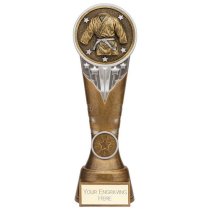 Ikon Tower Martial Arts Trophy | Antique Silver & Gold | 225mm | G24
