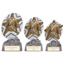 The Stars Martial Arts Plaque Trophy | Silver & Gold | 130mm | G9